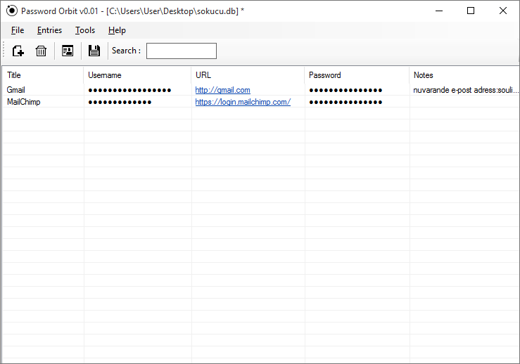 point passwords plus to the data file