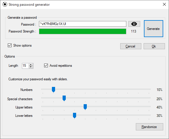 Password Orbit v0.01 - Password Generator